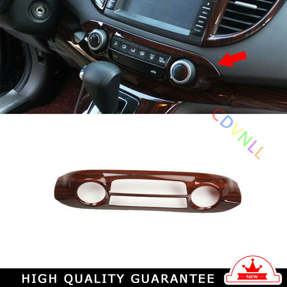 Console AC Switch Control Panel Trim for Honda CR-V 2012-2016 Peach Wood Grain