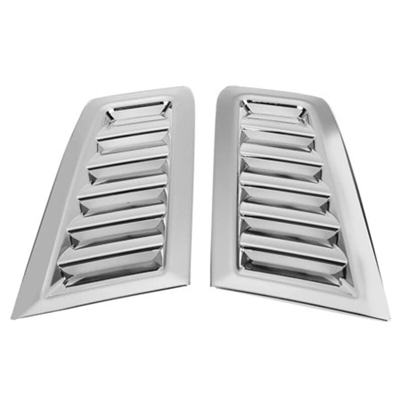 Universal Car Front Engine Vent Bonnet Air Vents Chrome Engine Hood Trim Cover