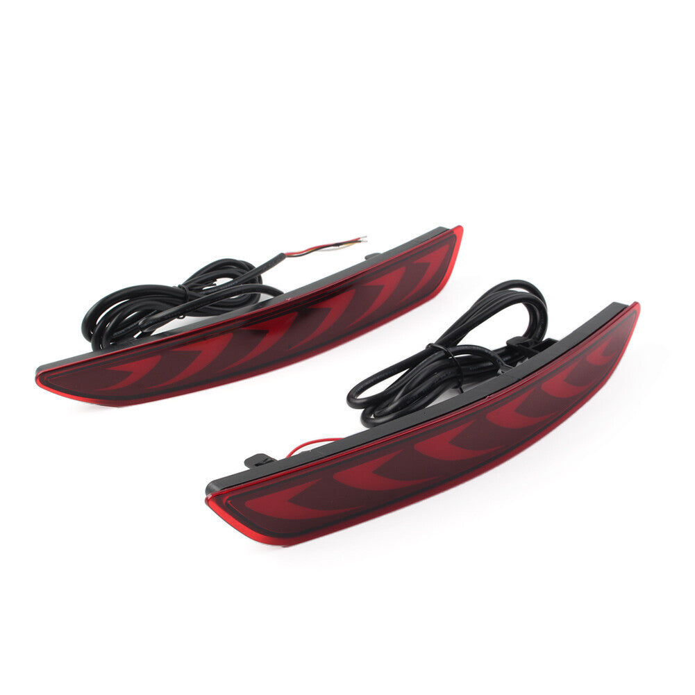 2¢ª Rear Bumper Brake Light Dynamic Turn Signal Light Fit Mazda3 Axela 2019-2021