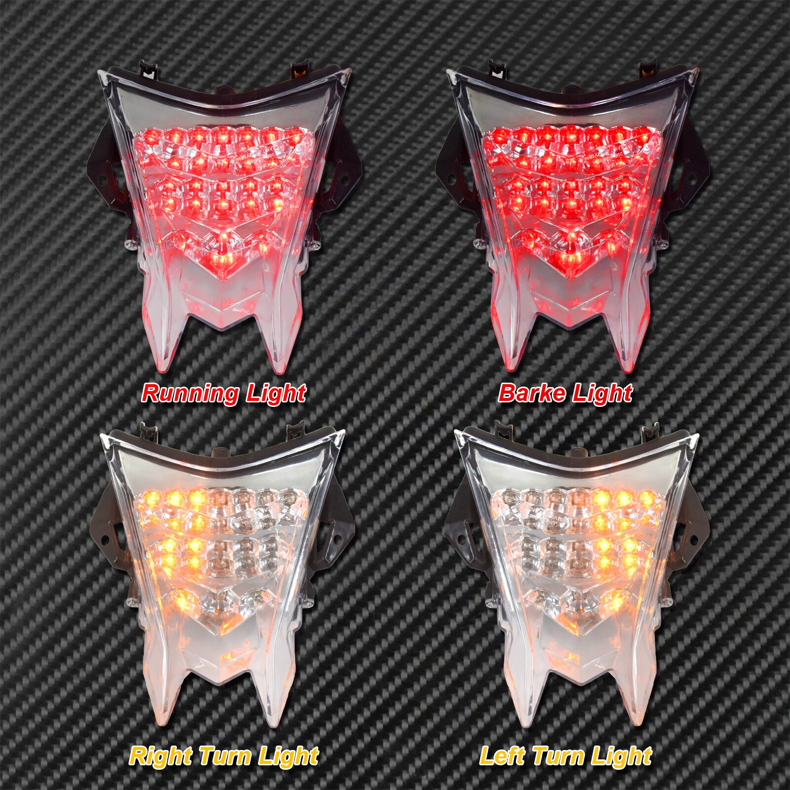 Rear LED Integrated Tail Running Turn Signal Brake Light Fit for BMW S1000RR HP