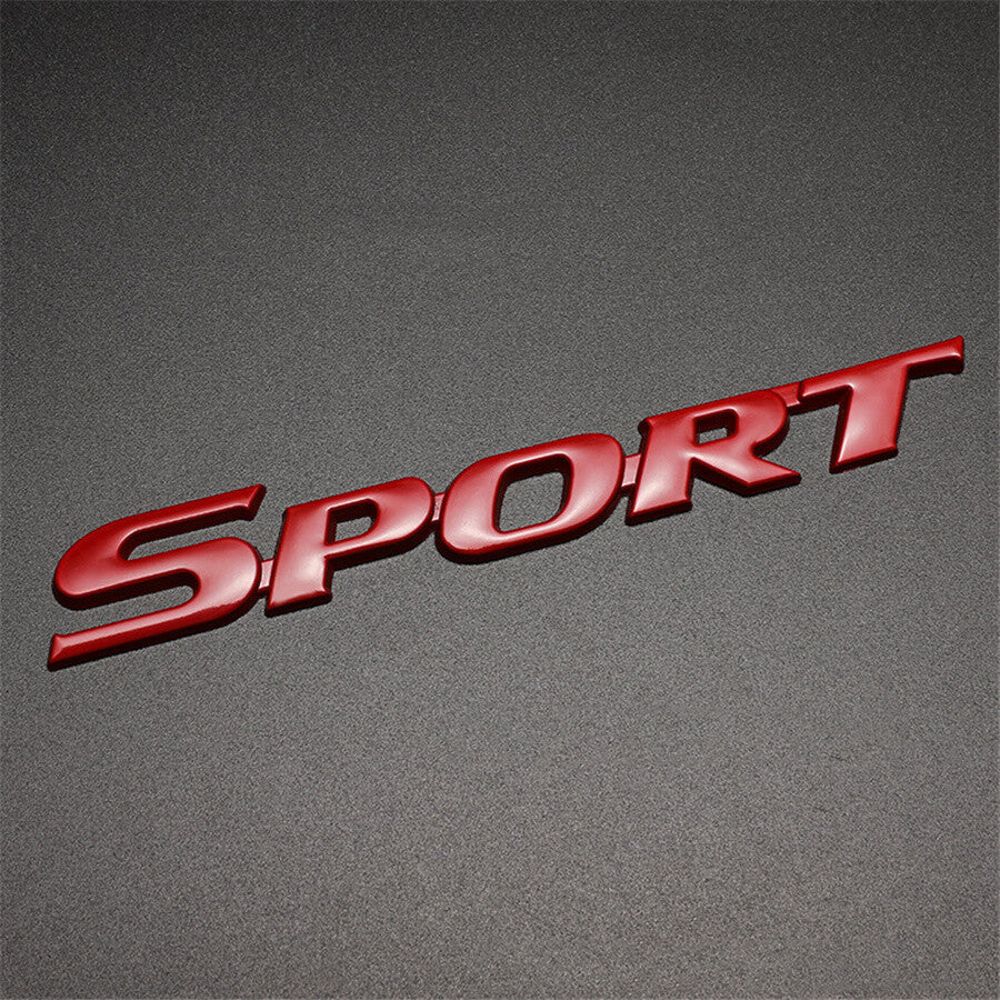 Car Metal 3D SPORT Logo Emblem Badge Sticker Trunk Bumper Decal Accessories