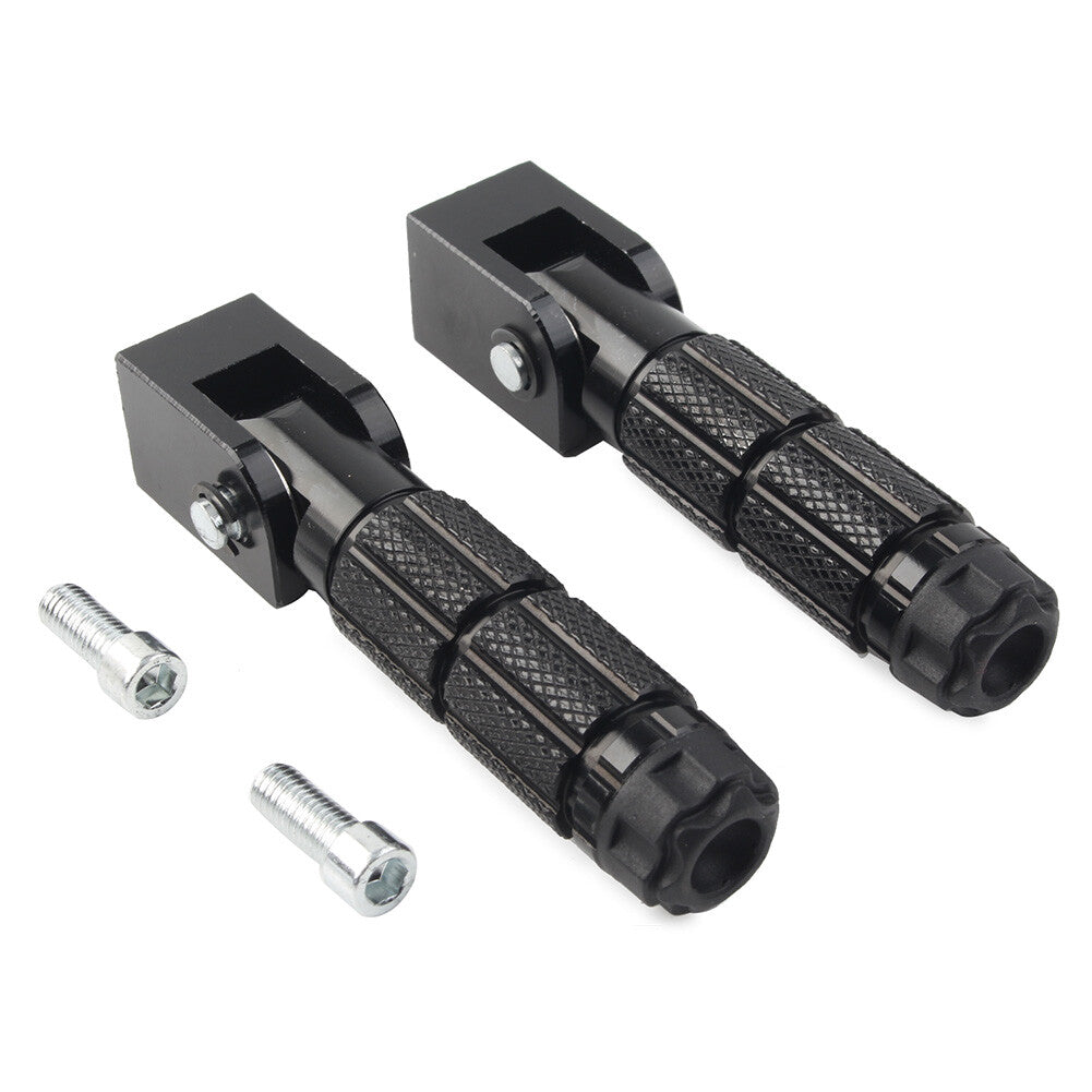 Universal 8mm Footpegs Folding Passenger Foot Pegs for Electric Motor Bicycle
