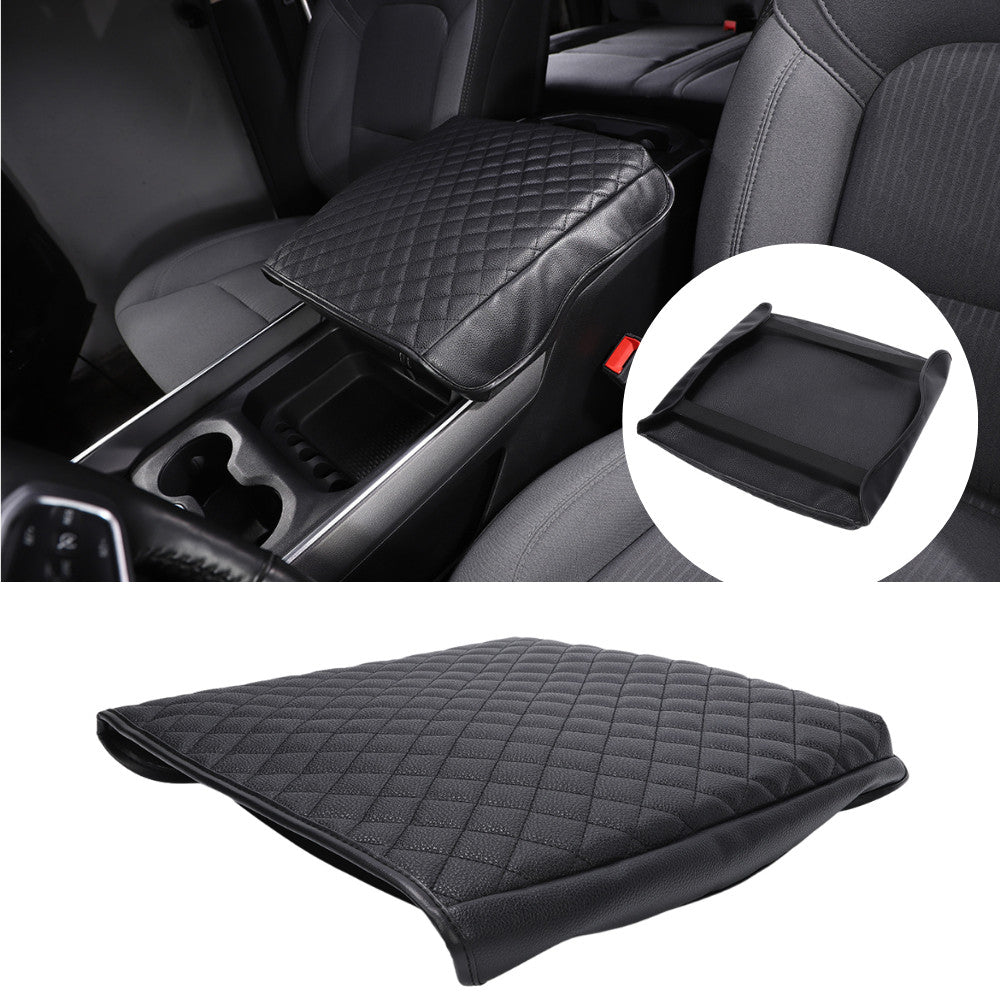 Black Leather for Dodge for RAM 1500 Accessories Armrest Case Leather Case 2020-2022