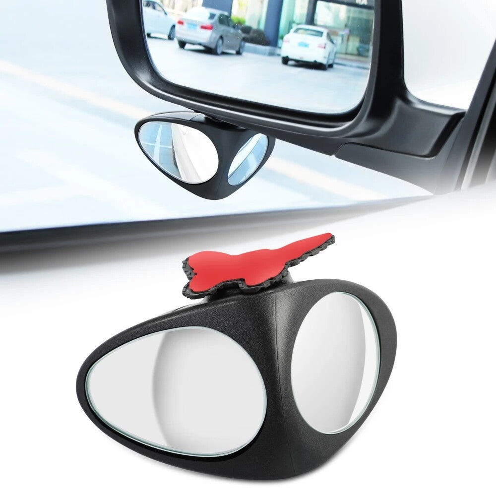 2-Side Car Blind Spot Convex Mirror 360¡ã Adjustable Rear View Parking Mirror HD