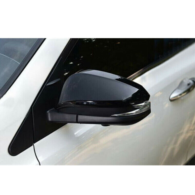 Glossy Black Rearview Mirror Protective Cover Trims for Toyota Venza 2021-2023