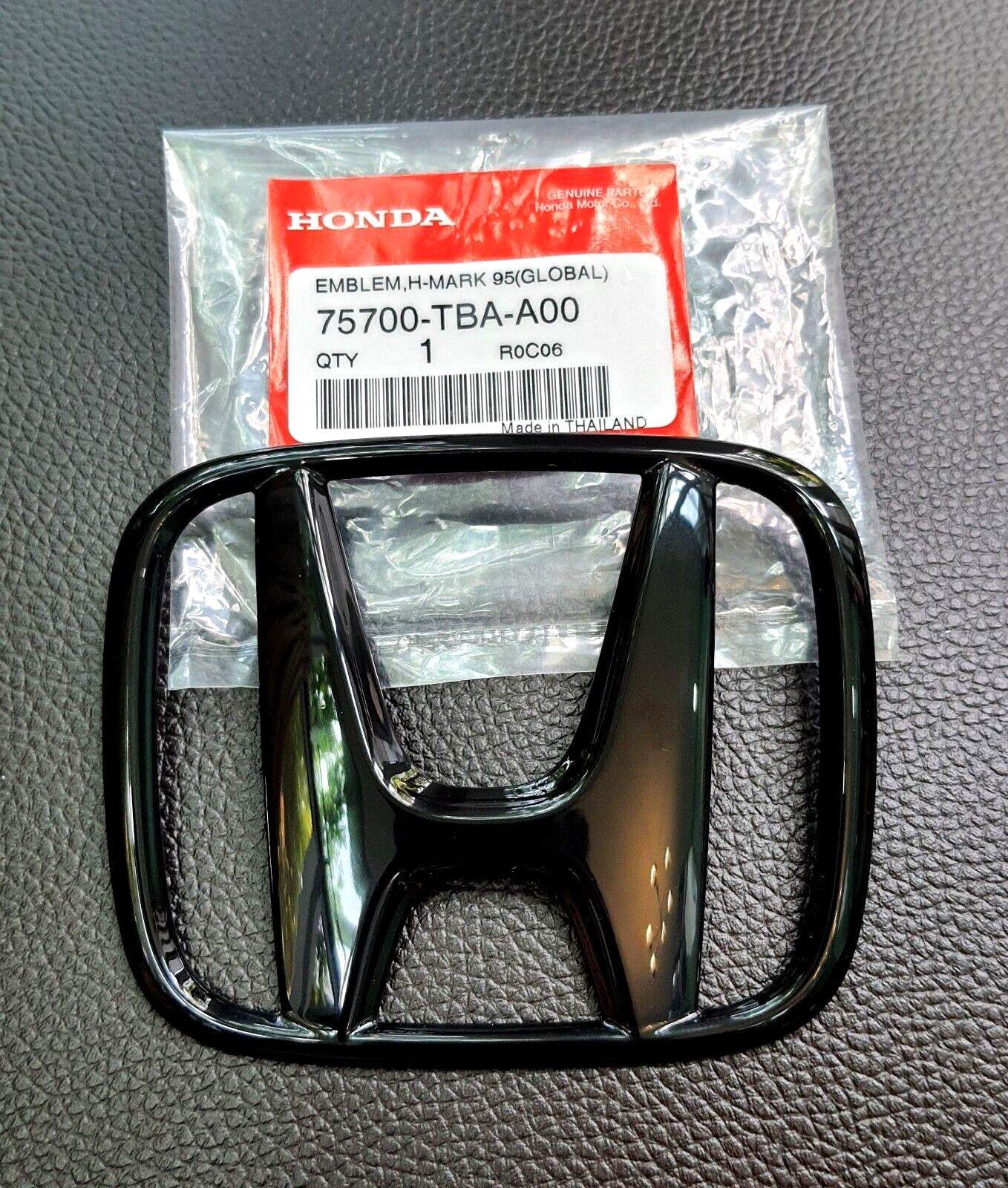 FIT REAR for HONDA for CIVIC 2015-21 for CIVIC FC FK BLACK Gloss LOGO EMBLEM BADGE SET