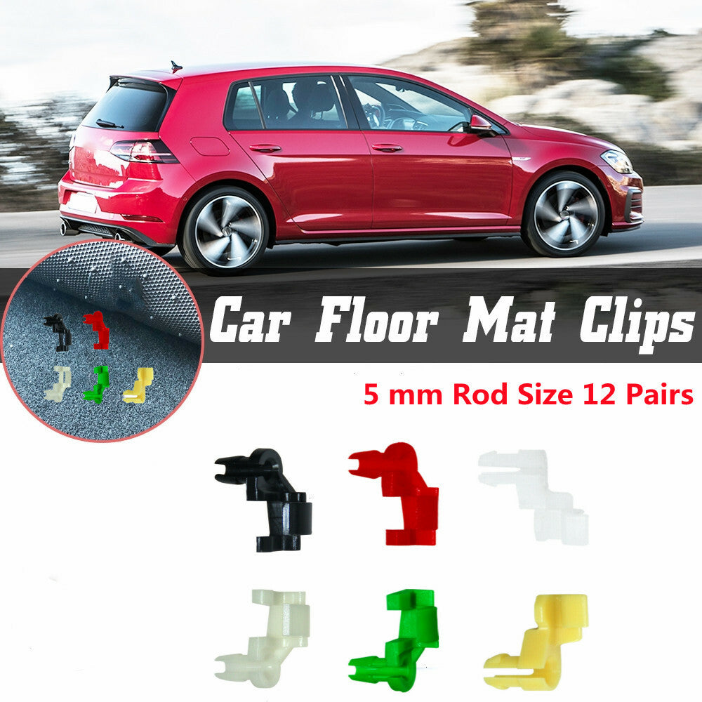12-Pair Tailgate Handle Pole Clip Door Decorative Lock for Mazda for Toyota