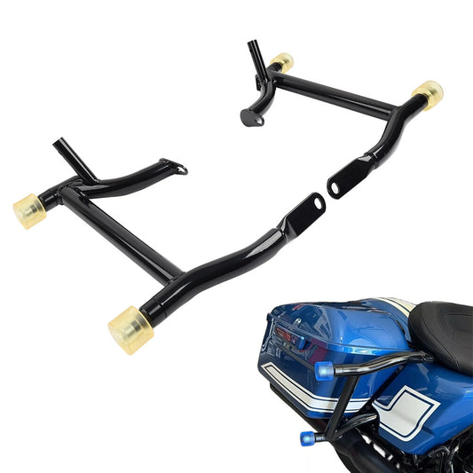 Saddlebag Guard Rails Crash Bar With Ball Fit for Harley Road Street Glides 14-2024