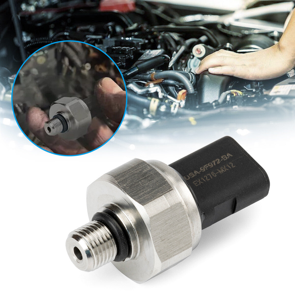 Fuel Injection Pressure Sensor CM-5250 BU5Z-9F972-B for Ford Fusion for Mustang