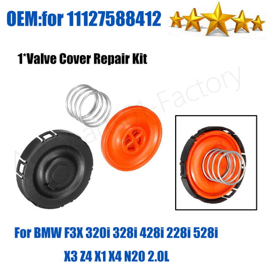 1Set PCV Cap Repair Kit for BMW 320i 328i 528i X3 X5 X1 Z4 2.0L 11127588412