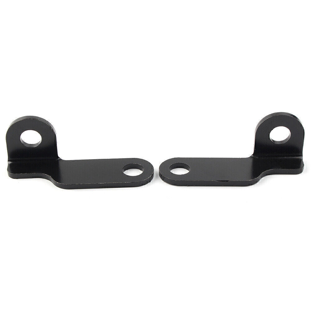 for Harley Motorcycle Fork Clamp Turn Signal Light Mount Bracket Holder Black 2X