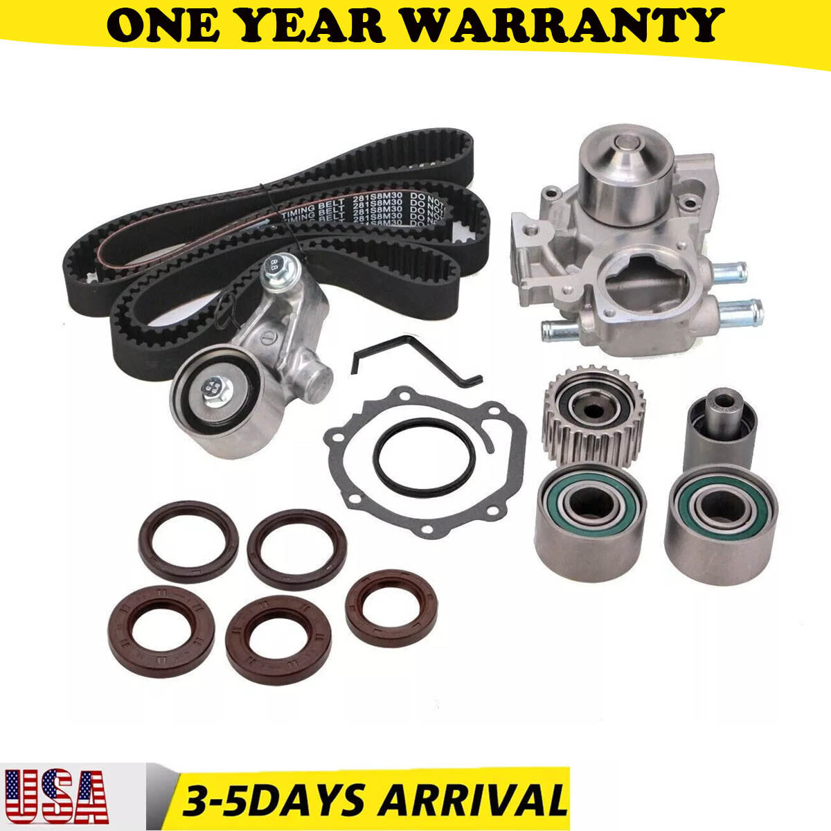 for Subaru Impreza Legacy Outback 06-12 2.5L SOHC H4 Timing Belt Water Pump Kit