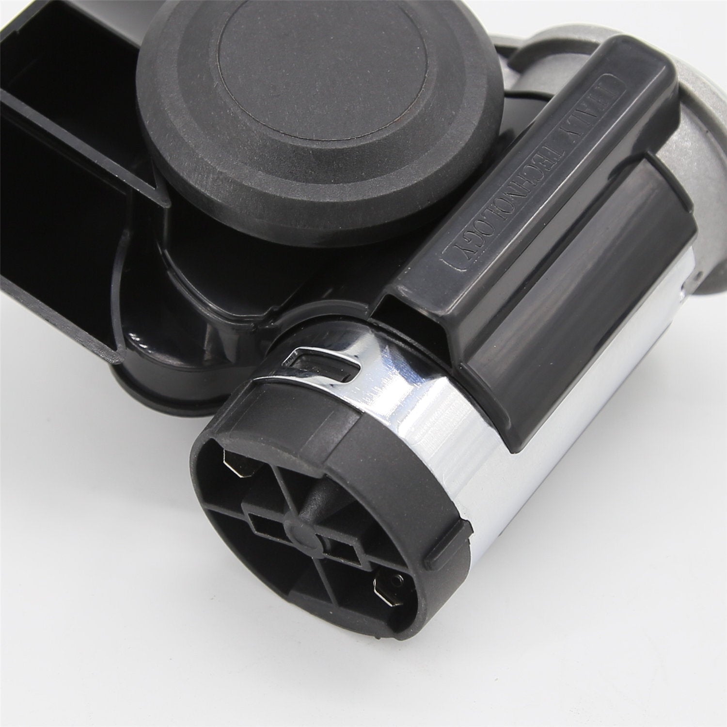 12V/24V 300DB Black Loud Electric Air Horn Kit Fits for Car Trucks Motorcycles