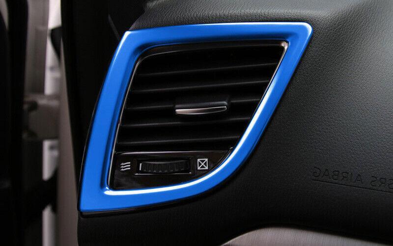 Fit for Mazda 3 Axela 2014-2019 Bright Blue Left And Right Air Outlet Vent Trim