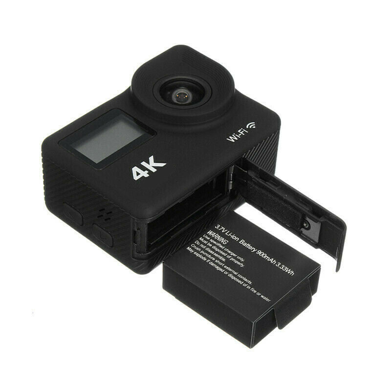 Motorcycle 4K Sports Camera Waterproof Dual Screen WiFi Remote Control Action DV