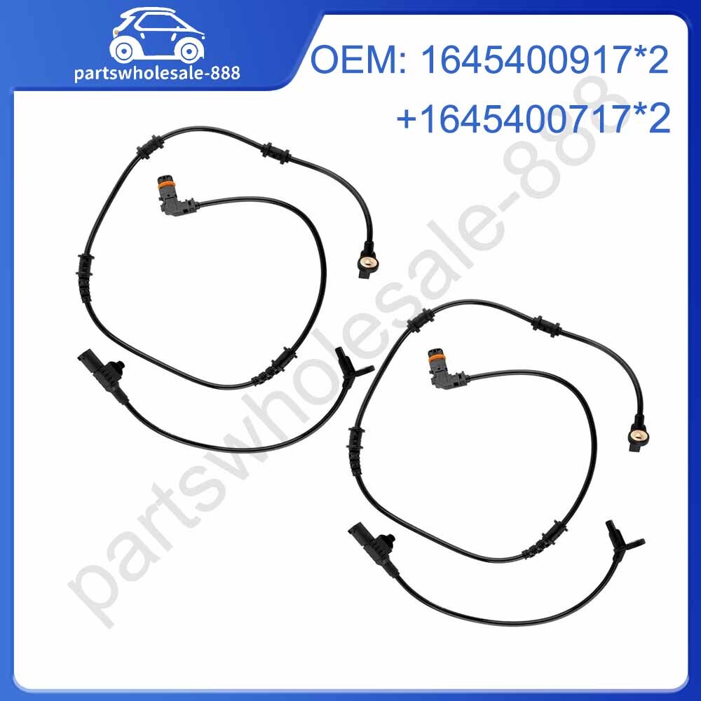 4Pcs Front Rear ABS Wheel Speed Sensor For 2007-2010 for Mercedes GL450 4.6L 4.7L