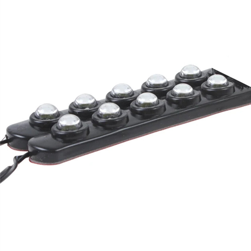 DC12V Universal Waterproof Car Flexible White 6LED DRL Daytime Running Fog Light