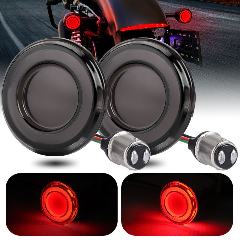 1 Pair Red LED Brake Turn Signal Light 2 inch 1157 Bulb For Touring  Trike US