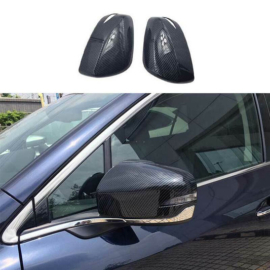 Carbon Fiber Style Rear View Side Mirror Trim Cover for Subaru Outback 2020-2023