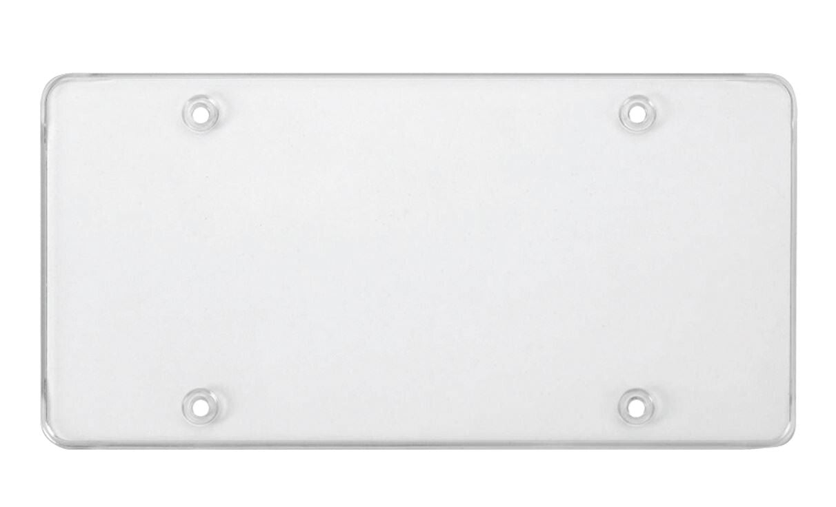 1 piece of transparent car license plate frame cover for front and rear trunk, suitable for Saab for Smart .