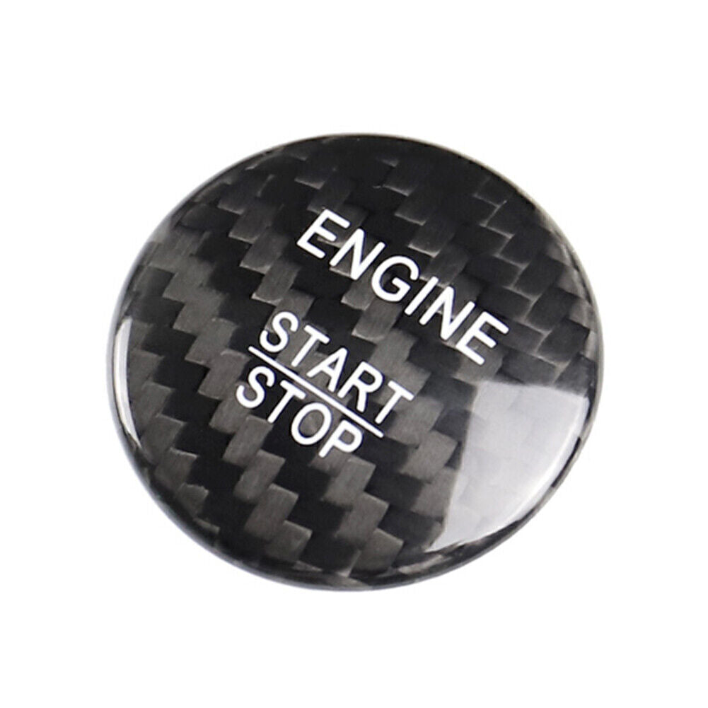 1x Carbon Fiber Engine Start Stop Push Button Cover Fit for Mercedes A B C E GLE GLC