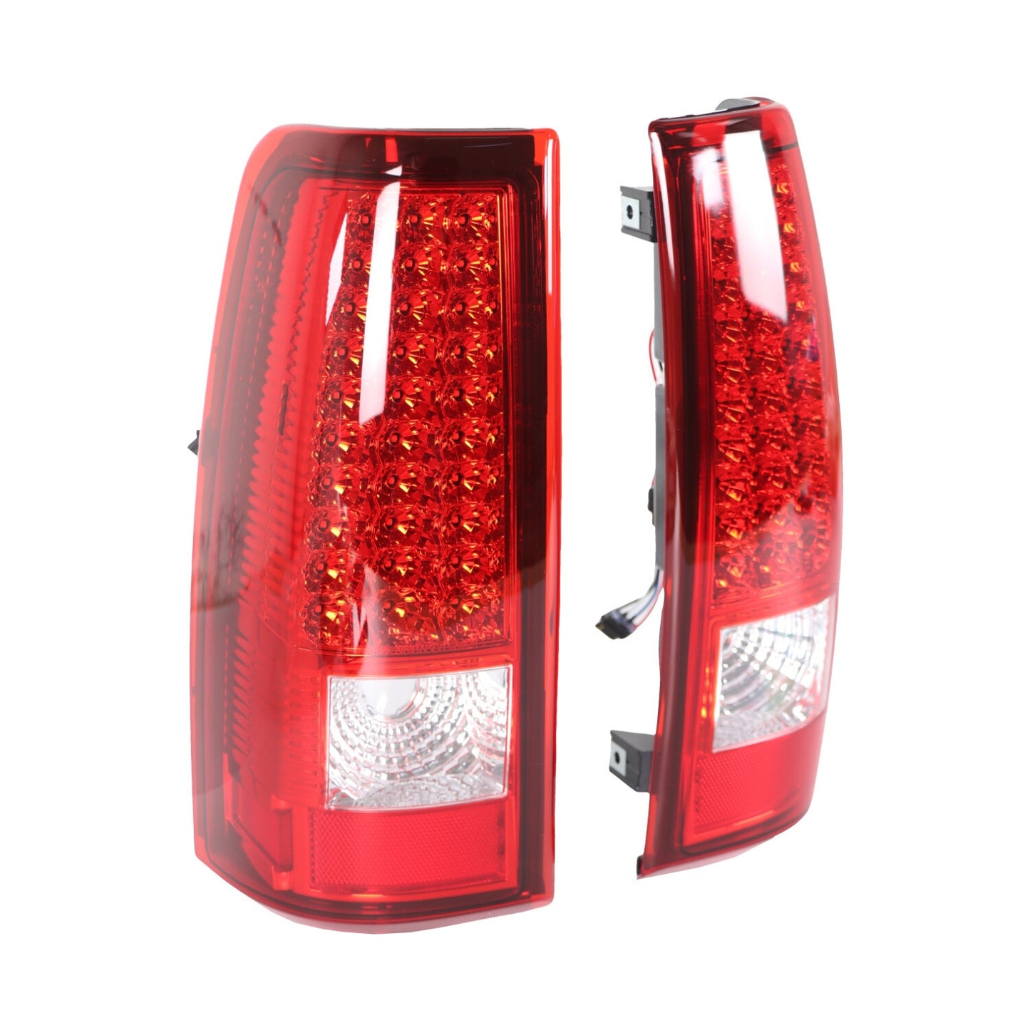 For 03-06 for Chevy Silverado 1500 2500 3500 Red LED Tube Tail Lights Brake Lamps
