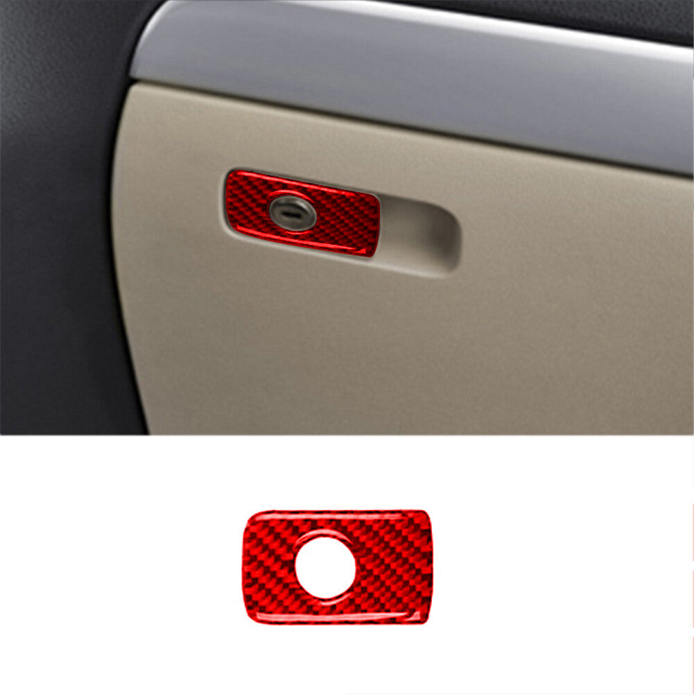 Red carbon fiber glove compartment handle for Volkswagen for Jetta sedan 2011-2014 type A