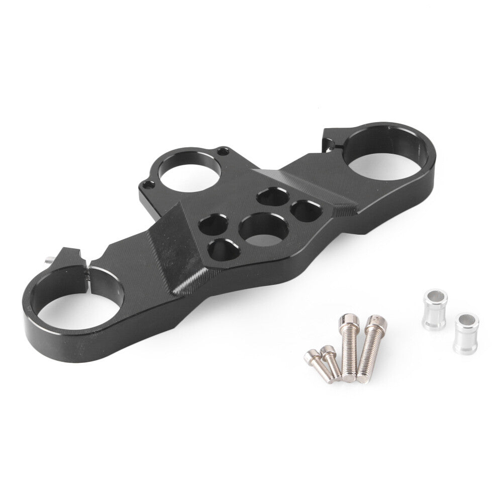 Front Triple Tree End Upper Top Clamp Fits 2005-06 for Honda CBR 600RR F5 Black CNC