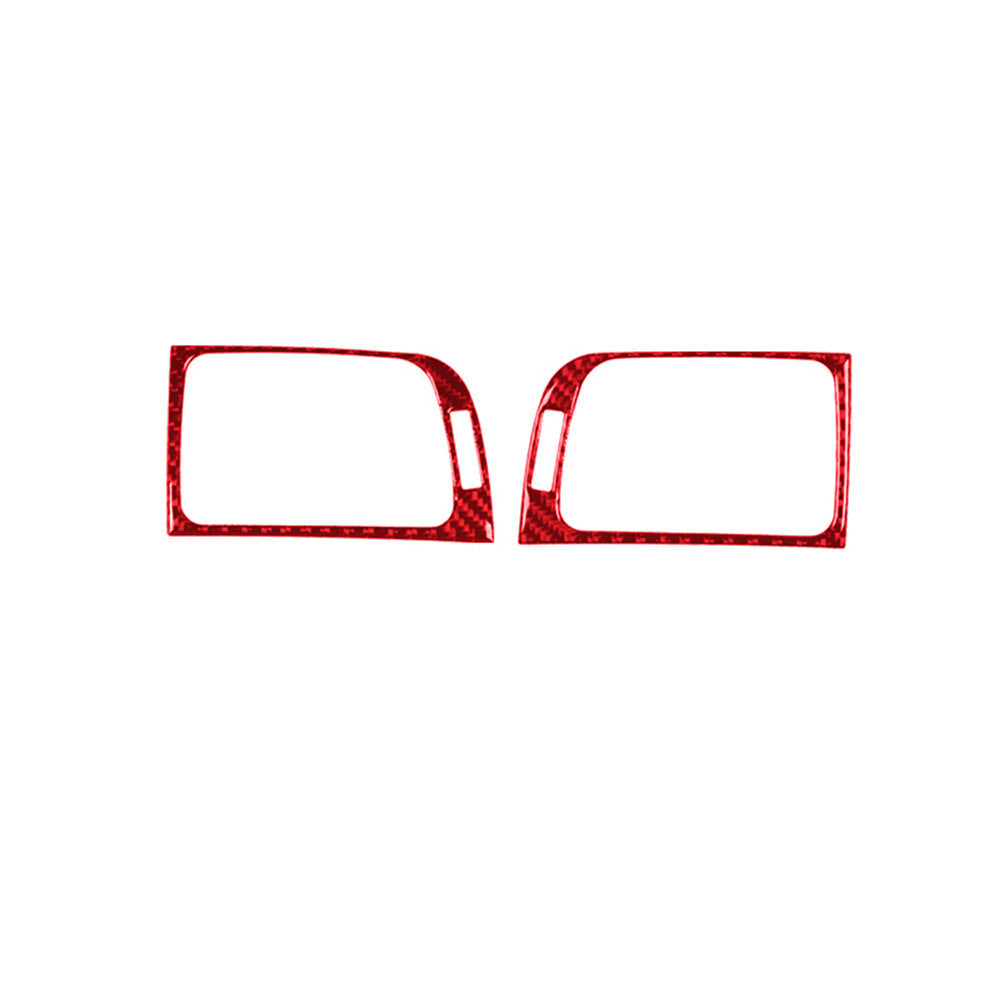 Red Carbon Fiber Interior Side Air Vent Outlet Cover Trim for Acura TSX 2009-14