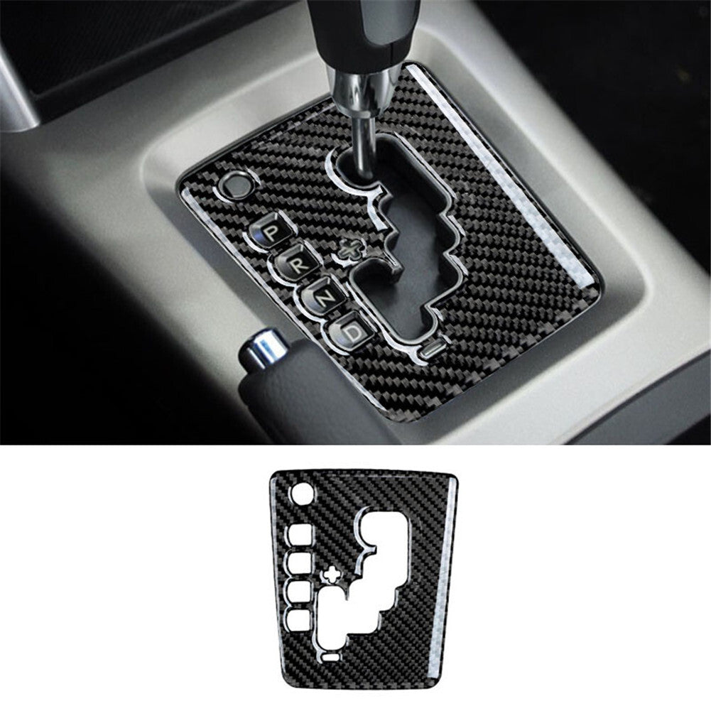 Carbon Fiber Interior Gear Shift Panel Cover Trim for Subaru Forester 2009-2013