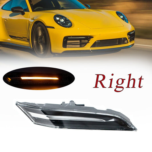 for Porsche 911 992 GT3 Turbo 2020-2023 Right Fender Side LED Turn Signal Light