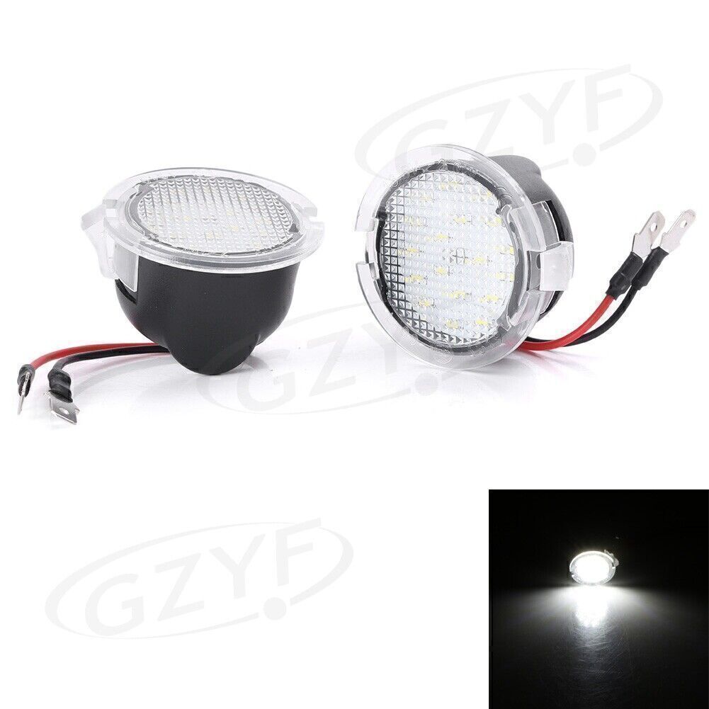 for Ford F150 2009-14 White High Bright 2x LED Side Mirror Puddle Lights