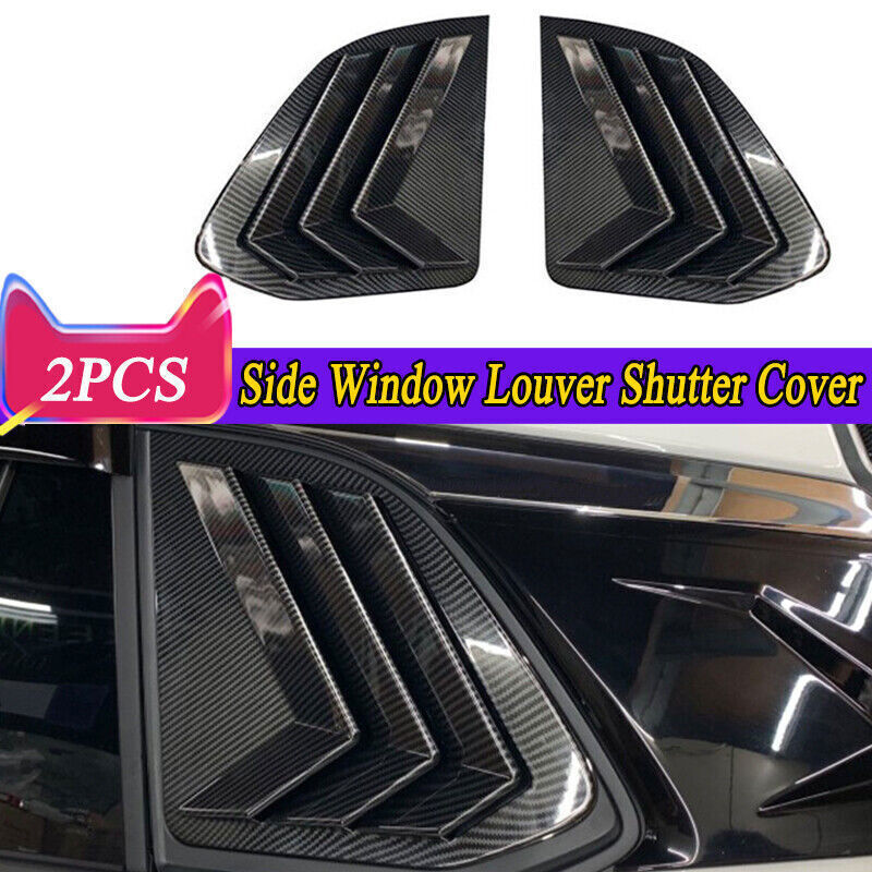 for Toyota for Corolla Cross 22-24 2P Carbon Fiber Side Window Louver Shutter Cover