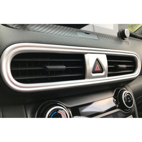 for Hyundai Kona 2018-2022 Matte ABS Central Console Air Outlet Vent Frame Trim
