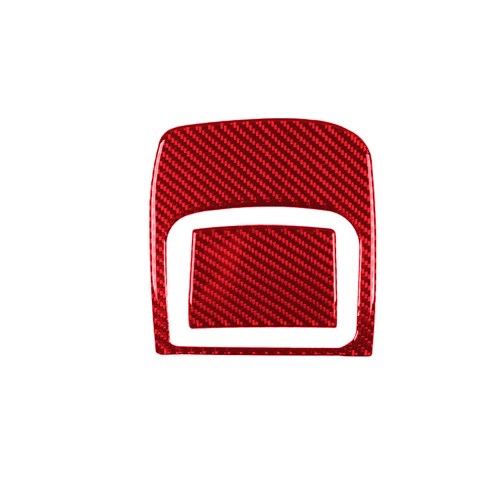 2Pcs Red Carbon Fiber Rear Console Storage Cover Trim for Toyota Supra 2019-2022
