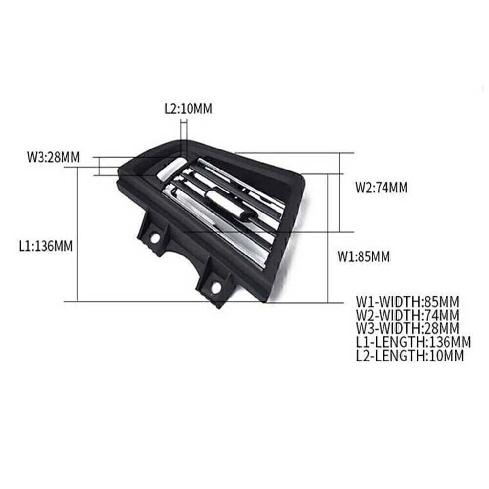 Air Conditional Left Air Outlet Vent Panel for BMW 5 Series F18 F11 F10 Chrome