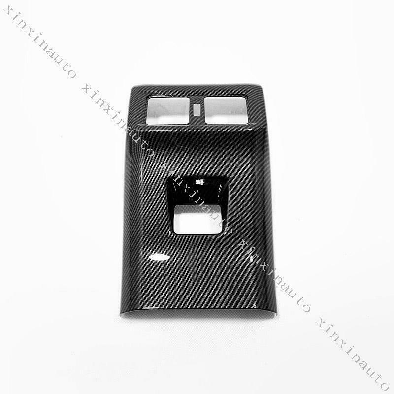 Carbon Fiber Rear Air Conditioning Exhaust Panel Cover for Toyota RAV4 2019-2022
