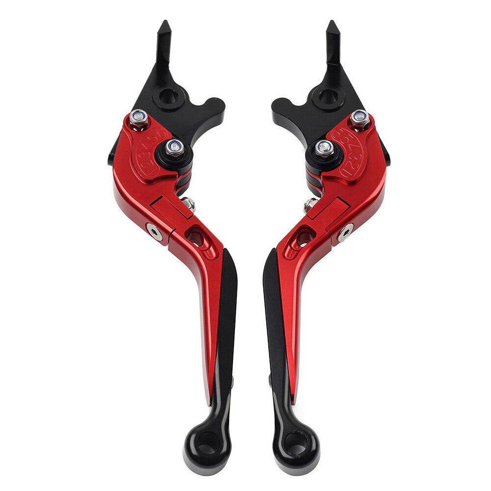 CNC Folding Extendable Brake Clutch Lever for Suzuki GSXR600 GSR750/GSX-S750 Red