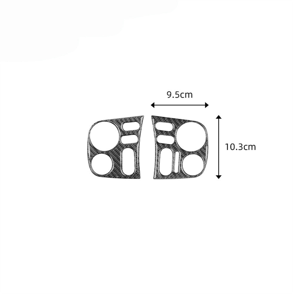 Carbon fiber steering wheel cover trim for Honda S2000 2004-2009