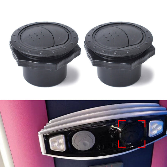 Fit Car RV Bus ATV A/C 60mm Vent Air Outlet Rotating Round Ceiling Universal