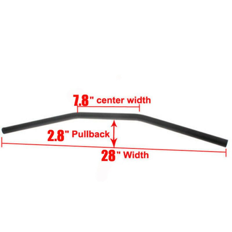 1Inch Motorcycle Drag Bar Handlebars 25mm for Suzuki Chopper Bobber Universal