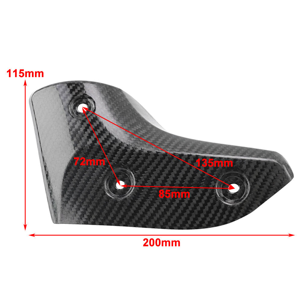 Carbon Fiber Exhaust Link Pipe Heat Shield Shell Cover for Yamaha Tmax530 560