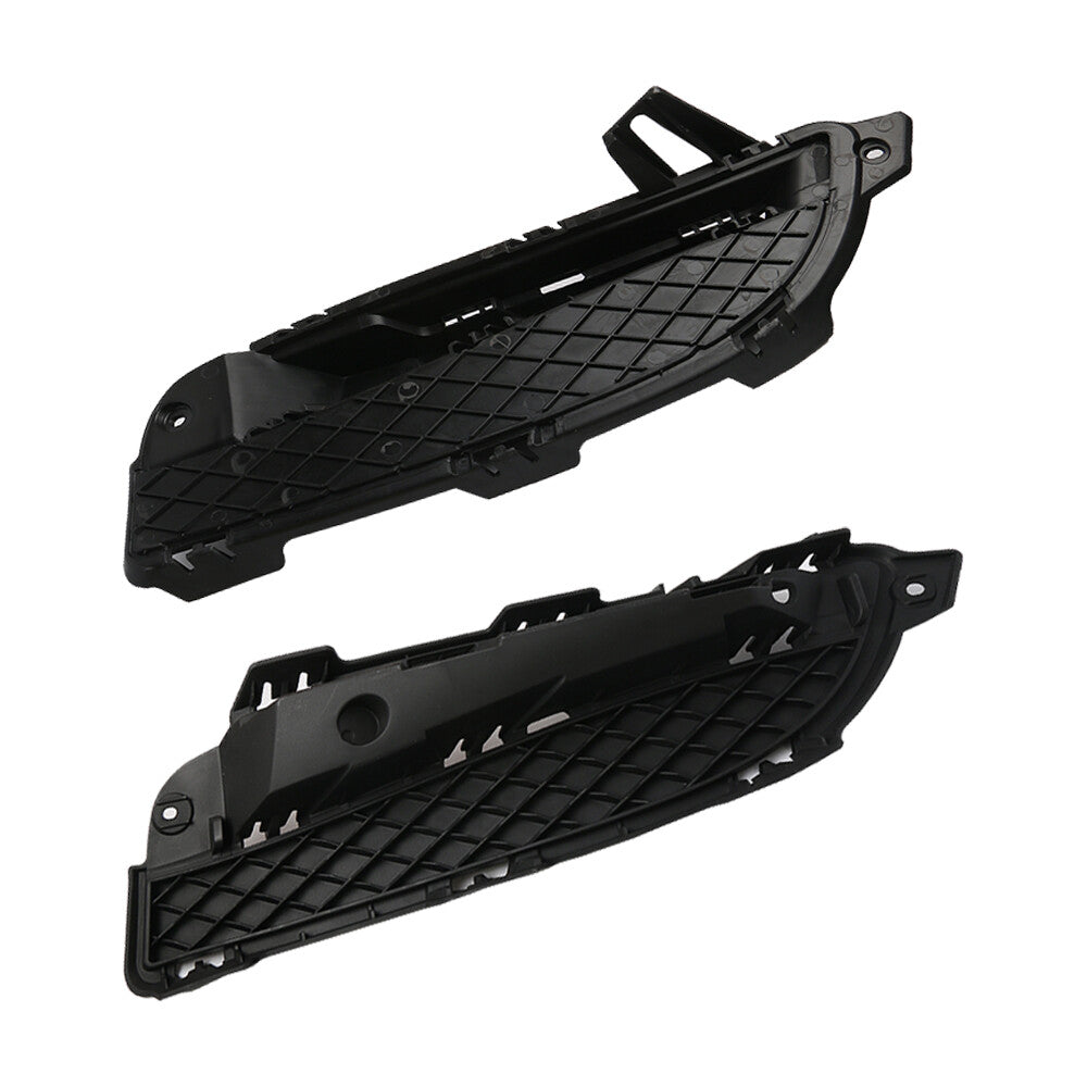 2Pcs Front Bumper Lower Grille Outside Cover Black for Jaguar for XF 2012-2013 LHRH