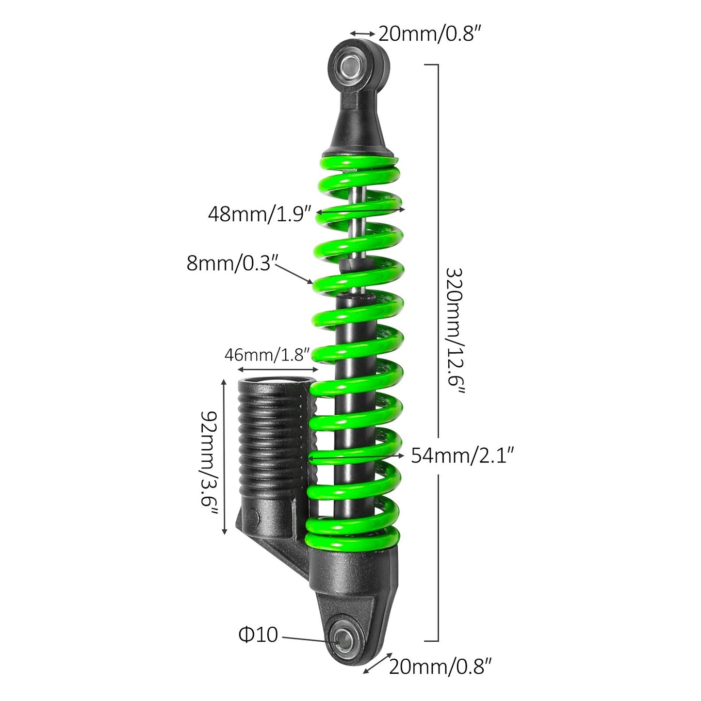 Front suspension rocker arm and upper control arm kit for four-wheeled bicycles and go-karts