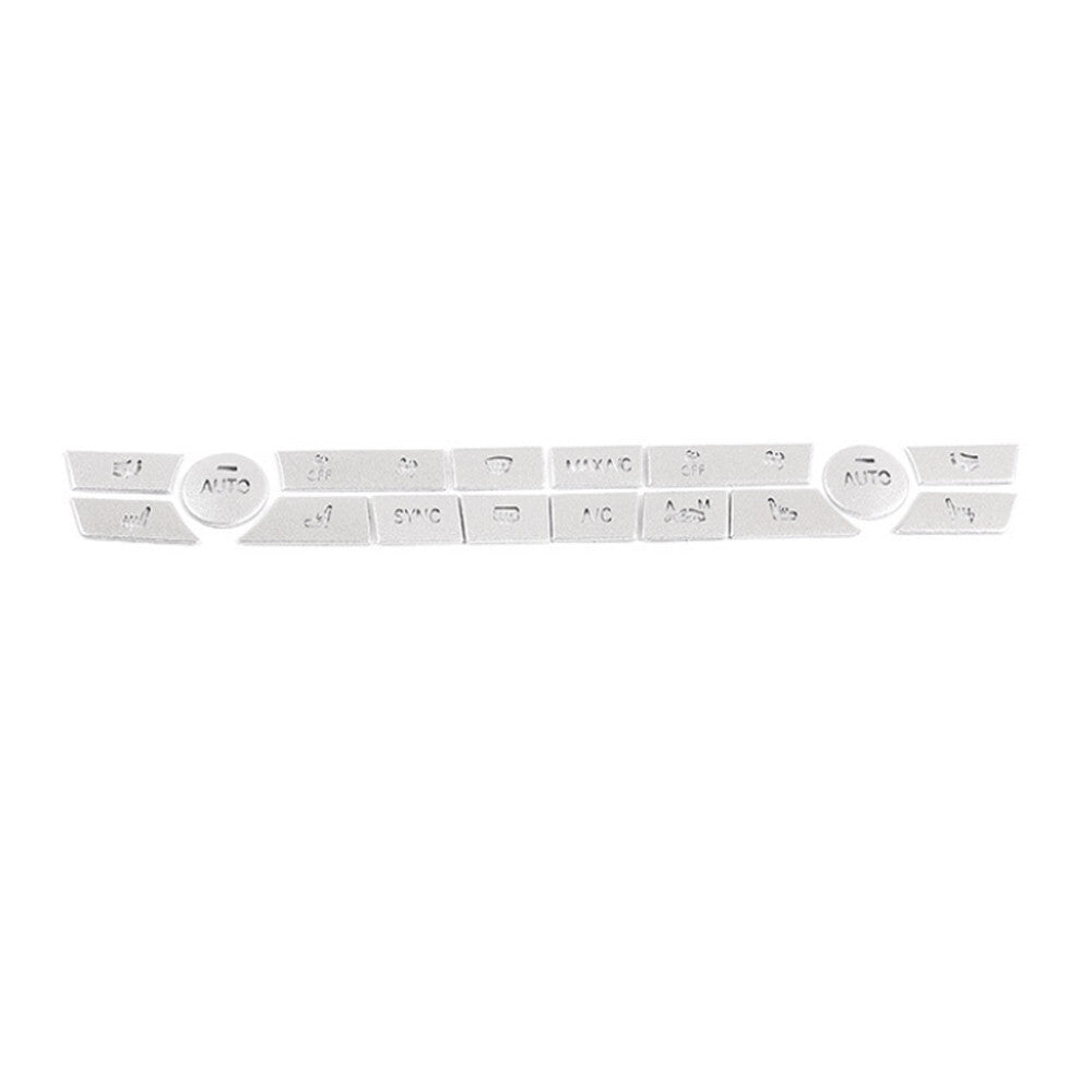 16¡ÁAlloy Silver Air Condition Button AC Switch Trim for BMW 5 Series F10 2014-17