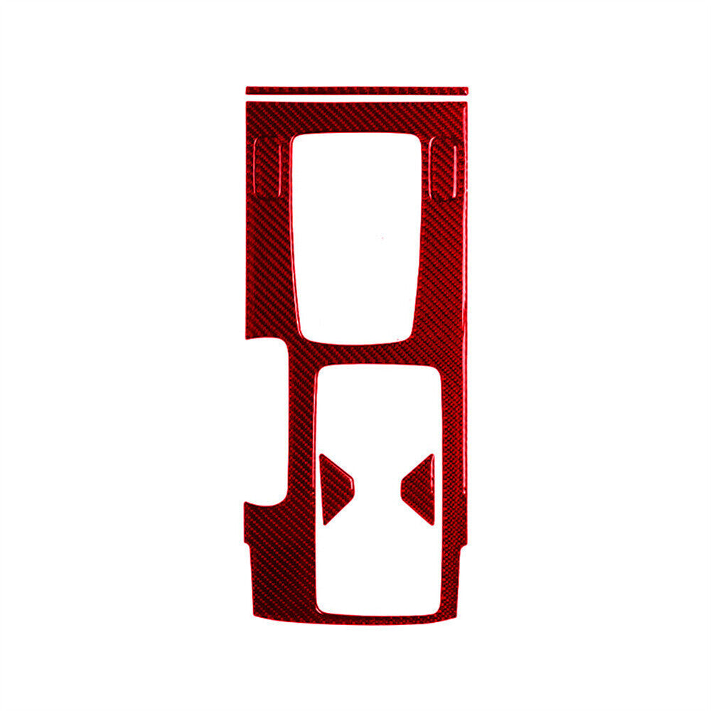for Honda Accord 2013-17 Central Control Gear Shift Panel Cover Red Carbon Fiber