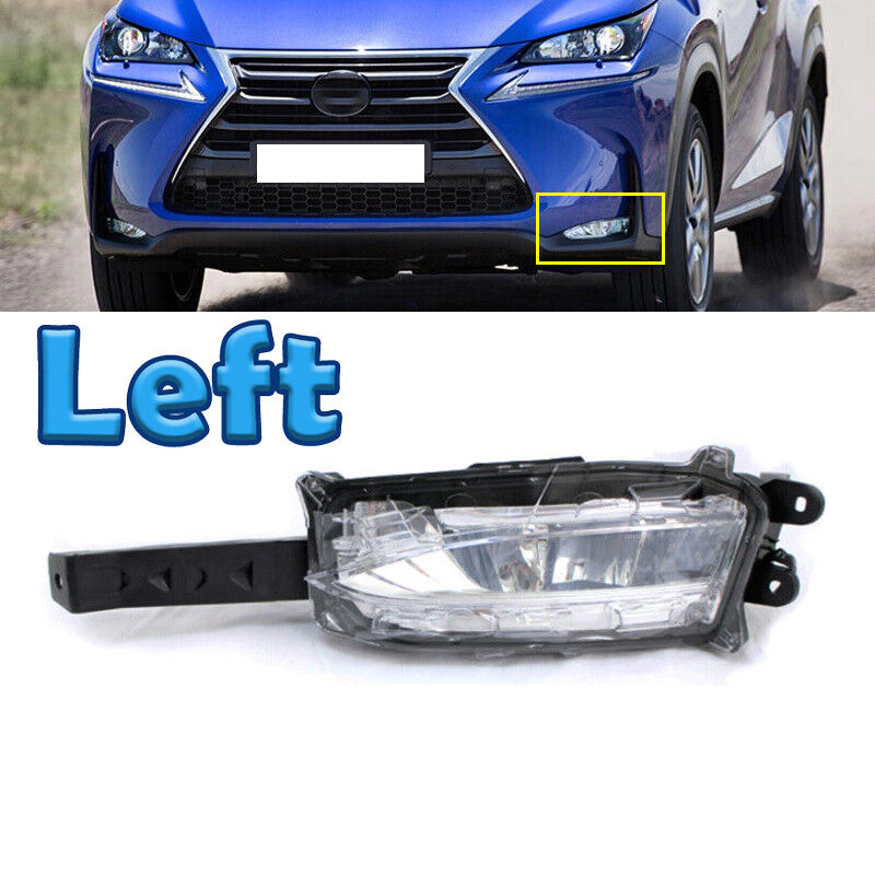 Left for Lexus NX200T NX300 2015-2017 Front Bumper Fog Light Headlight
