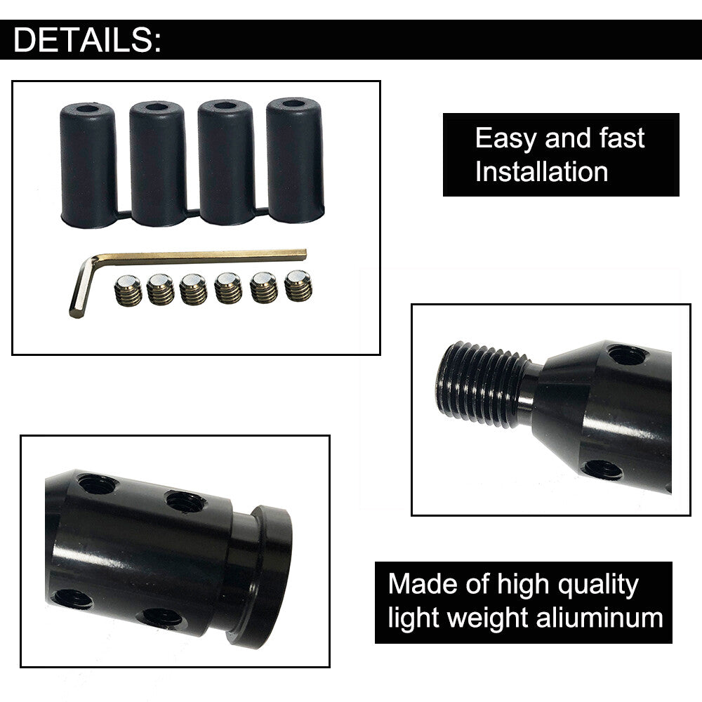 M10x1.5 mm Gear Shift Knob Shifter Adapter For Non Threaded Shifters Universal