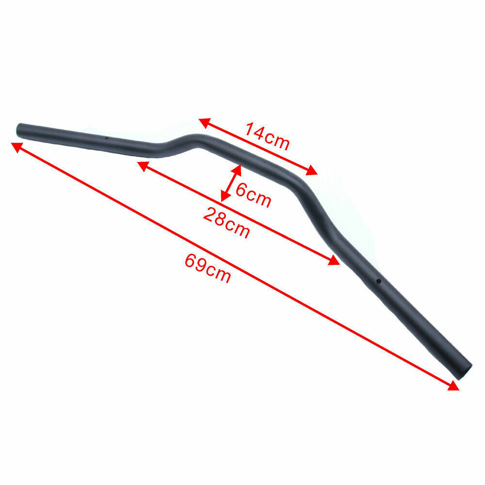 Motorcycle 7/8 22mm Drag Bar Handlebar For Dirt Bike ATV Universal Black