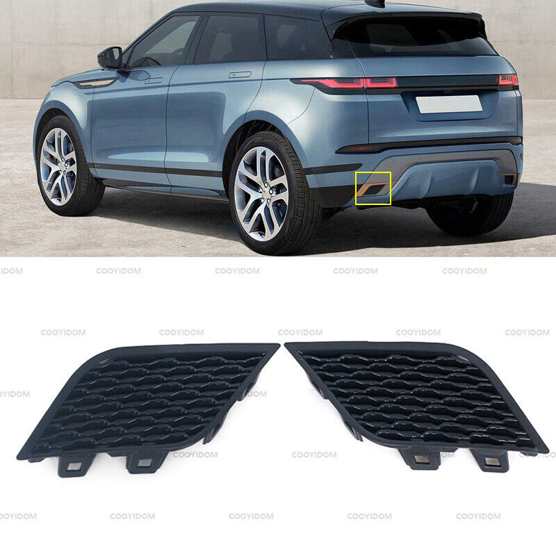 Pair for Land Rover Range Evoque 2020 2021 2022 Rear Bumper Grille Cover Bracket